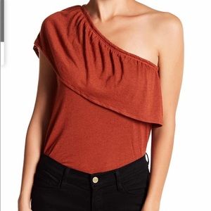Melrose Market One Shoulder Blouse Sz M